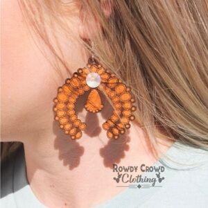 Rowdy Crowd Clothing lightweight leather earrings